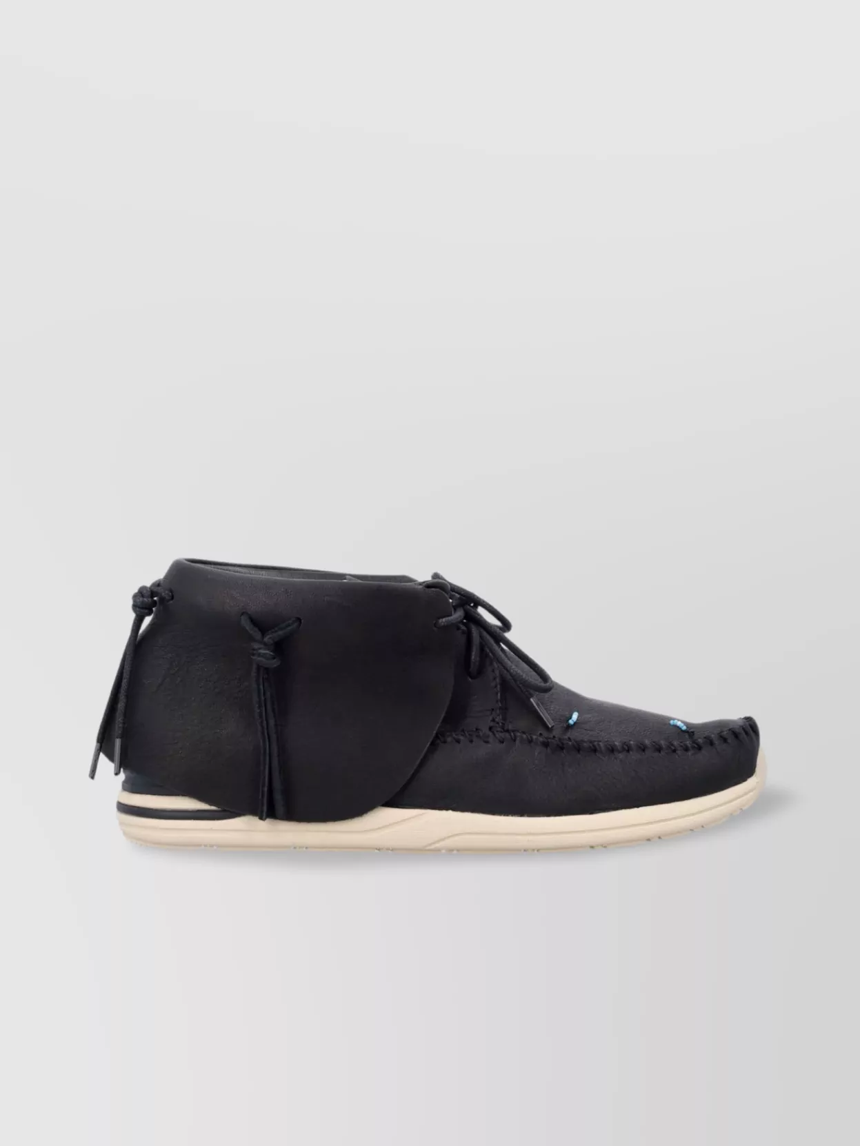 Visvim Fbt Lhamo-folk Suede-suede Desert Boots In Blue