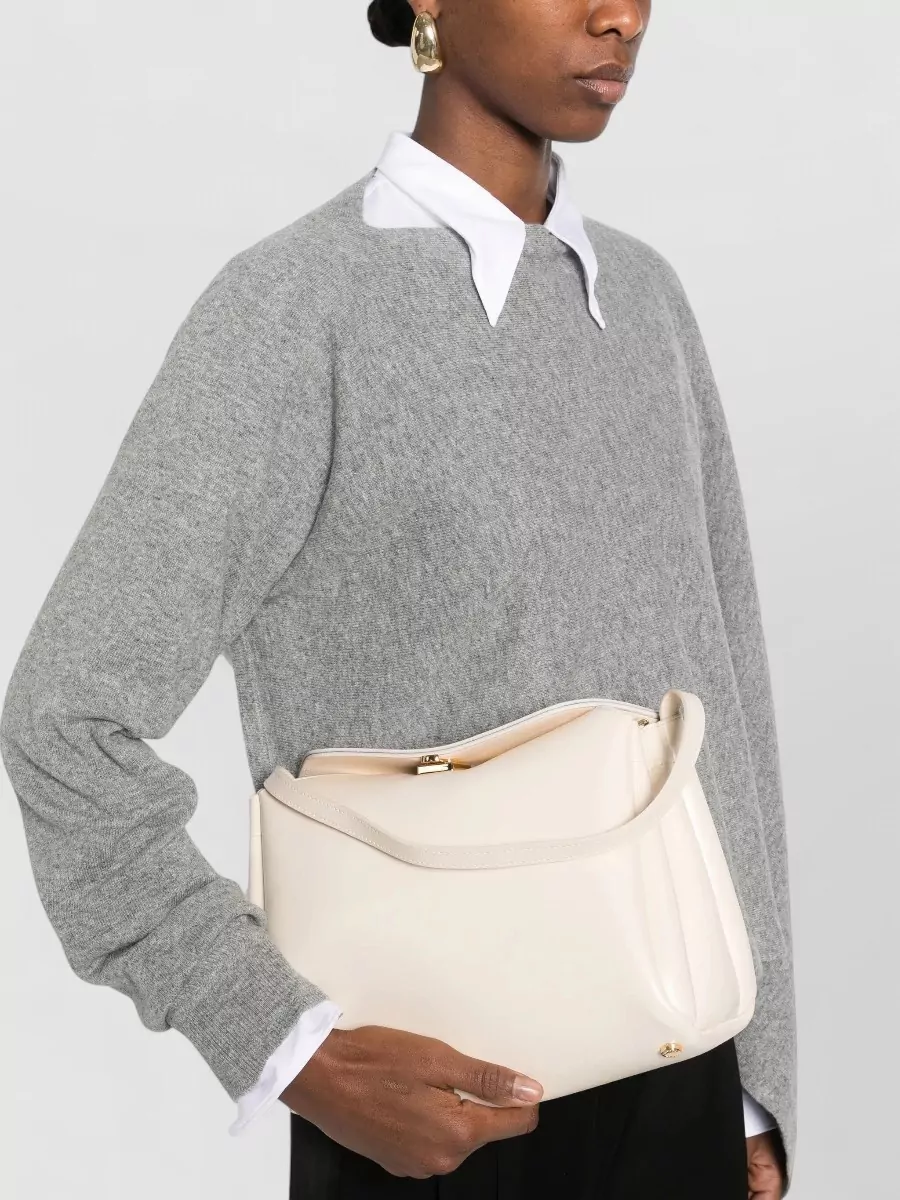 Themoiré Na Leather Shoulder Bag