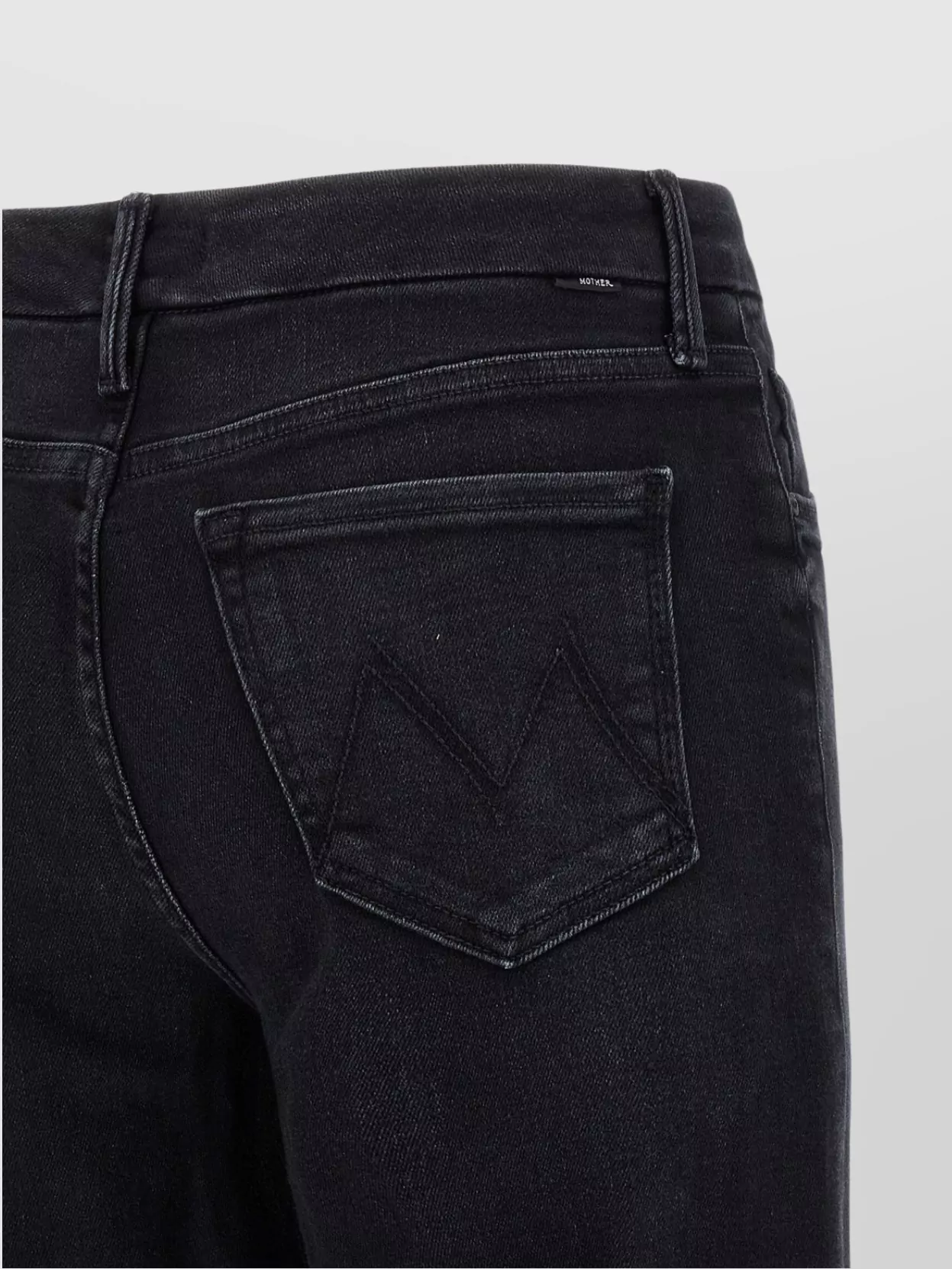 Mother Wide-Leg Denim Trousers With Belt Loops