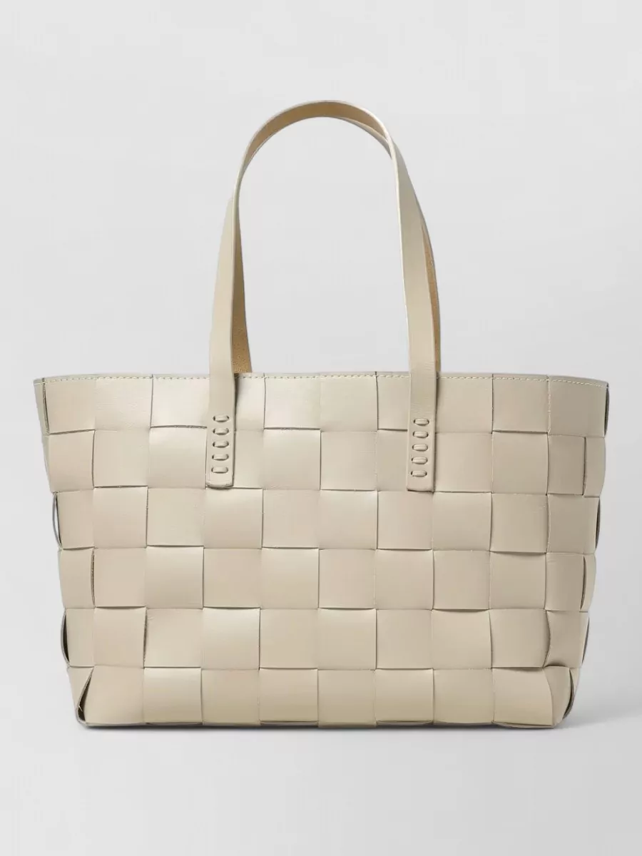 Dragon Diffusion Vintage Mesh Tote Leather Shoulder Bag