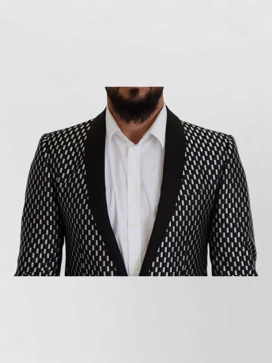 Dolce&Gabbana Silk Geometric Slim-Fit Tuxedo Suit