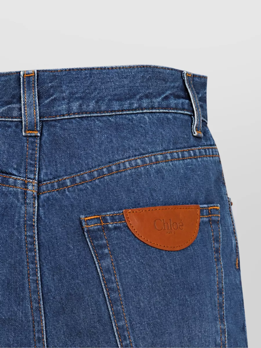 Chloé Wide-Leg Denim Jeans