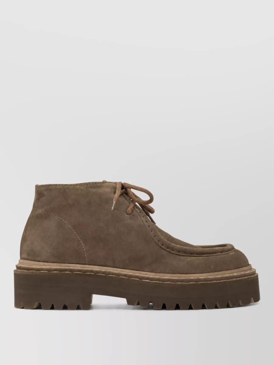 Officine Creative Suede Leather Ankle Boots