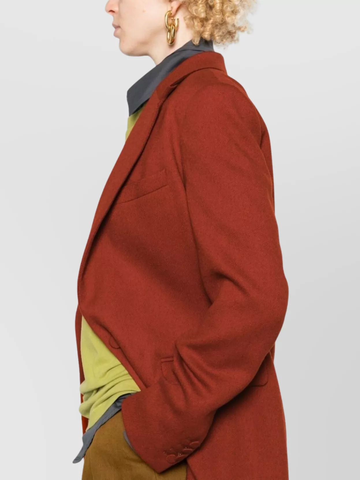 Dries Van Noten Notched Lapel Long Sleeve Jacket With Pockets In Multi