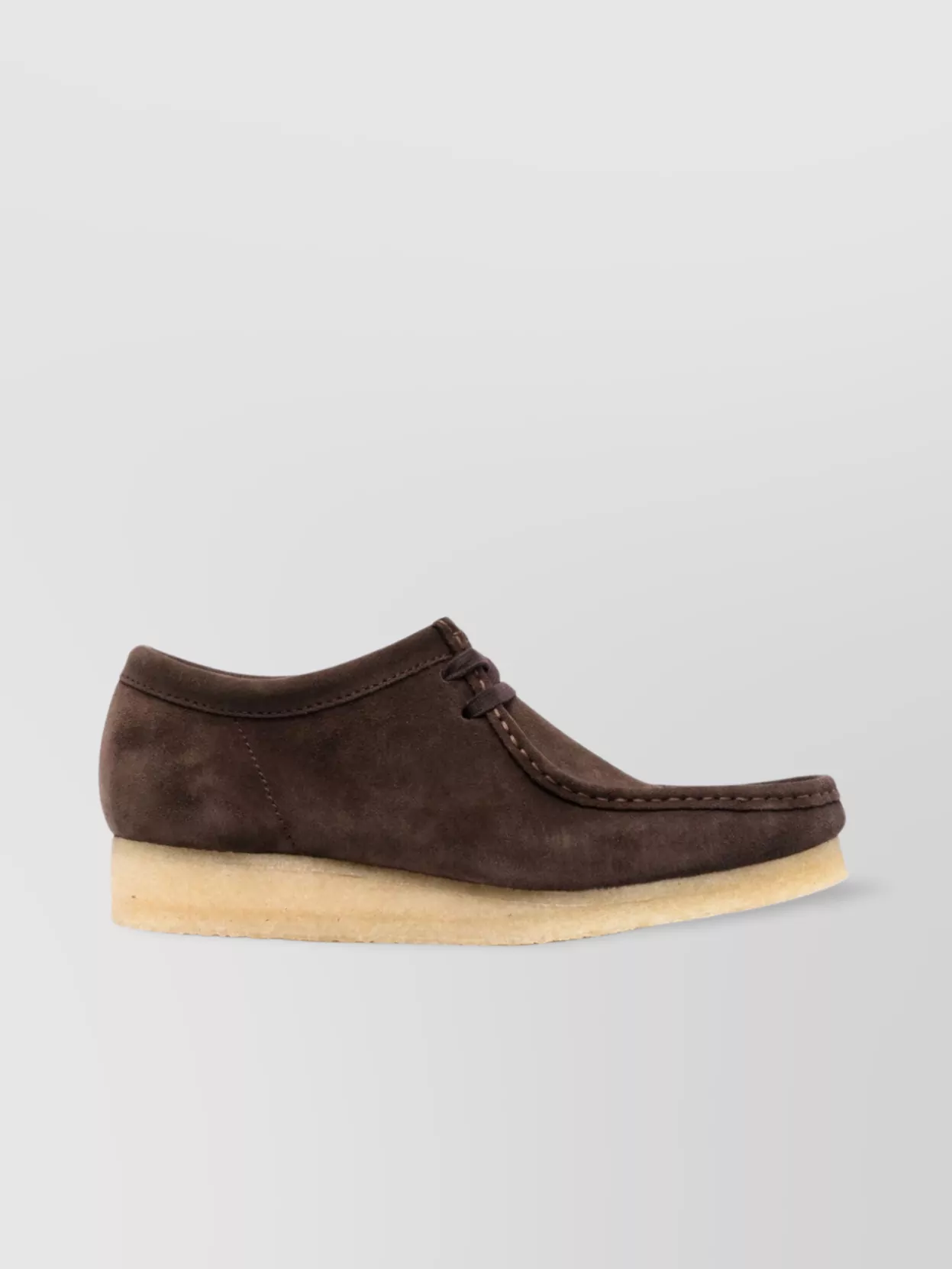 Clarks Suede Brogues With Square Toe In Brown