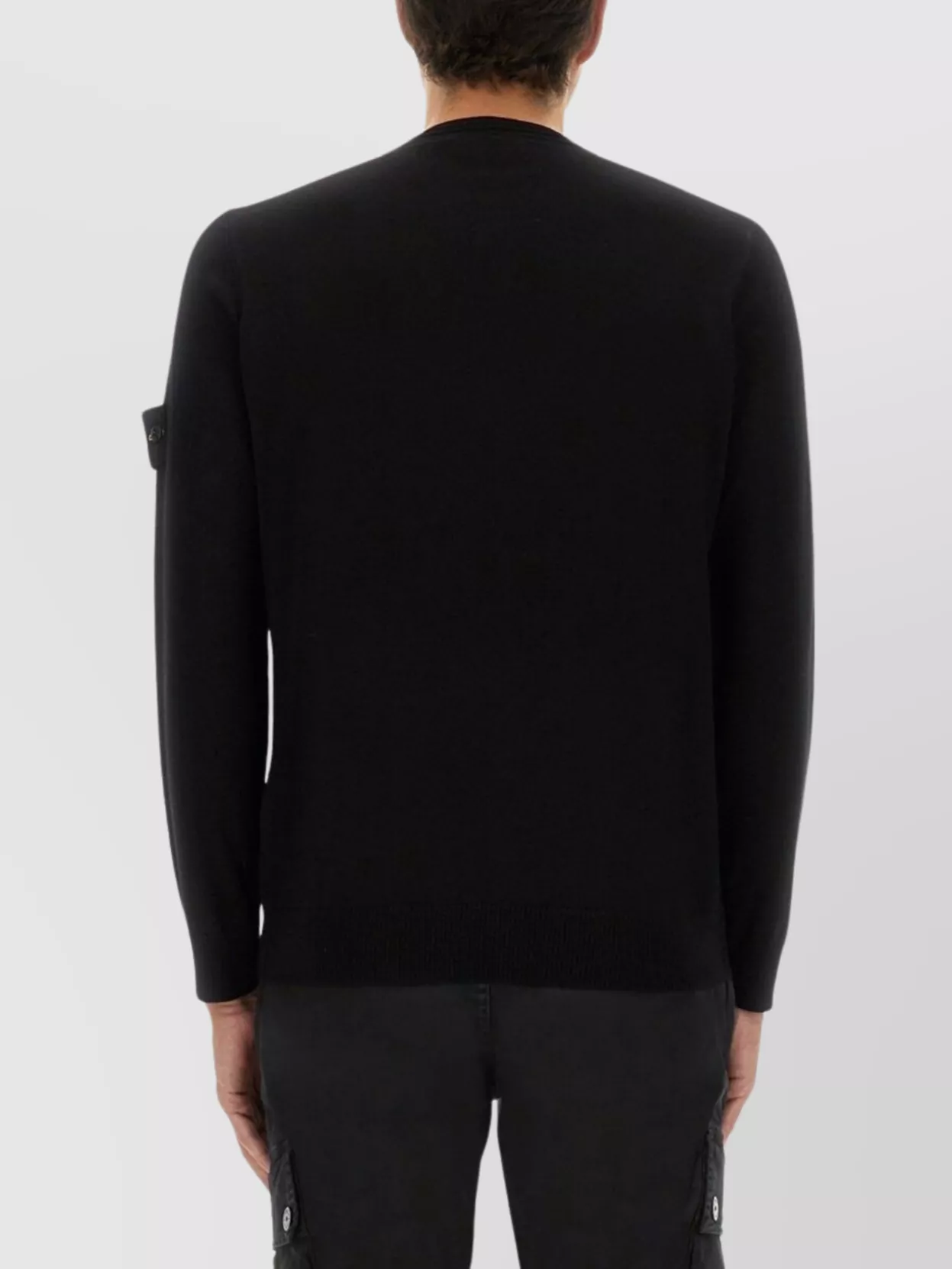 Stone Island Crew Neck Sweater Ribbed Cuffs