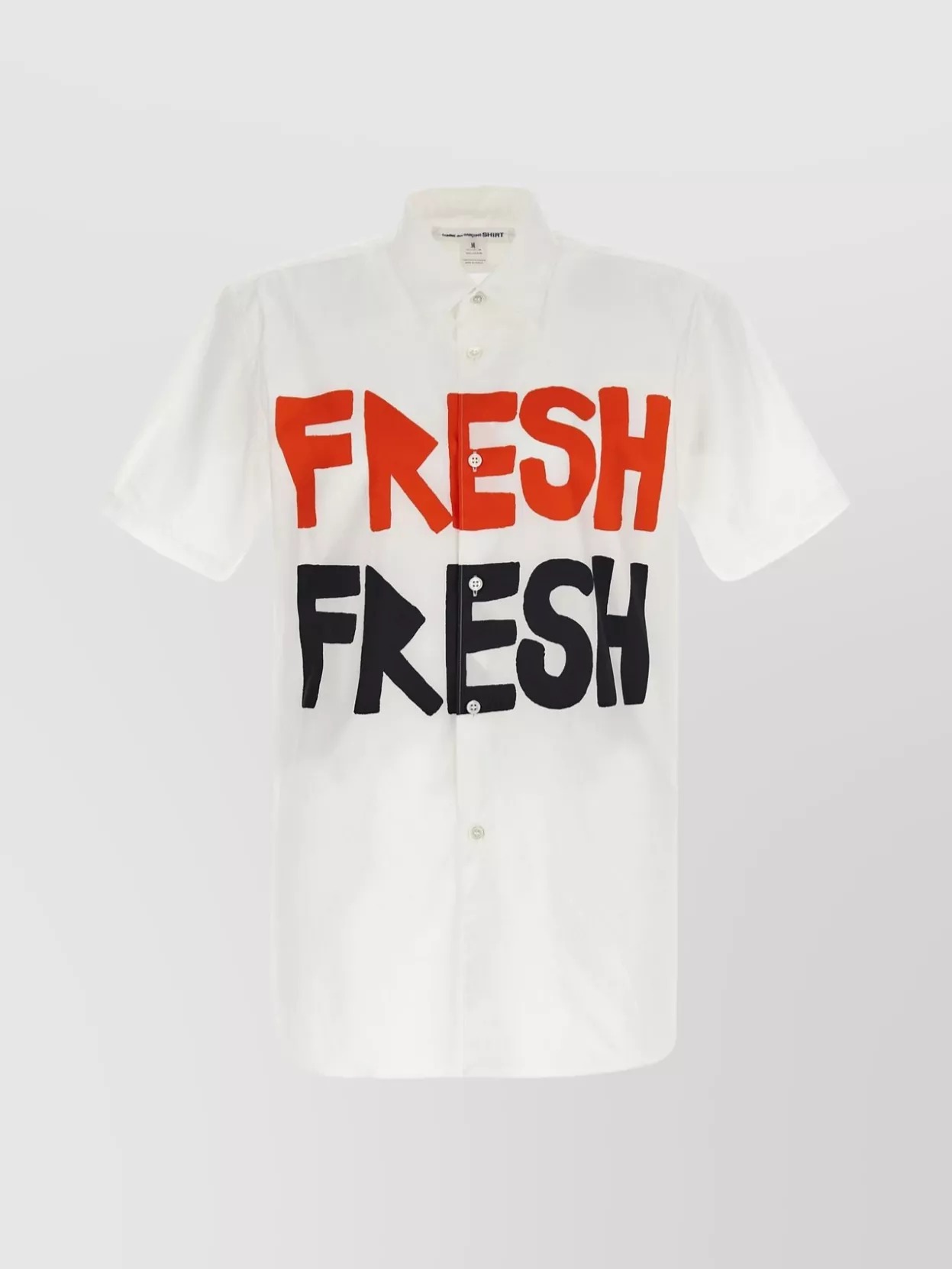 Comme Des Garçons Fresh Shirt X Brett Westfall Graphic Print In White