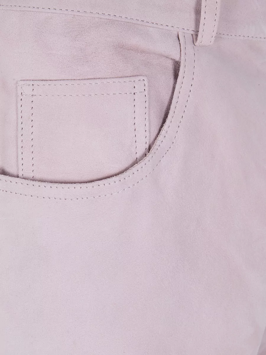 Haikure Suede Bootcut Trousers Belt Loops Pockets