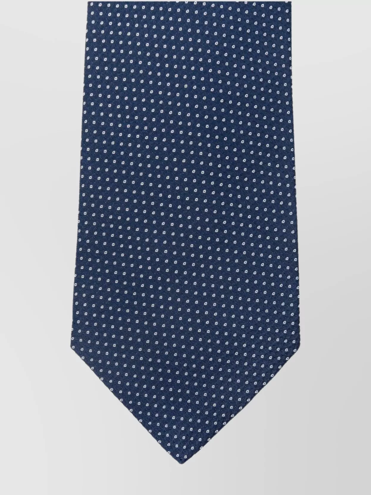 Kiton Silk Slim Tie With Polka Dot Pattern