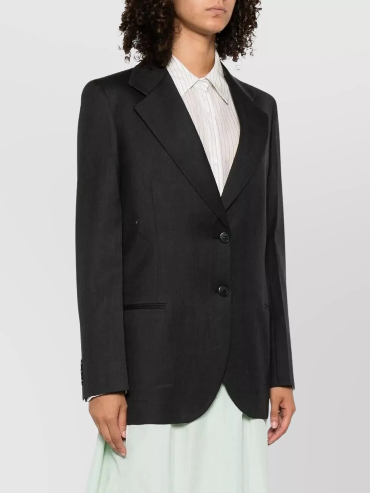 Prada Notched Lapels Wool Blazer