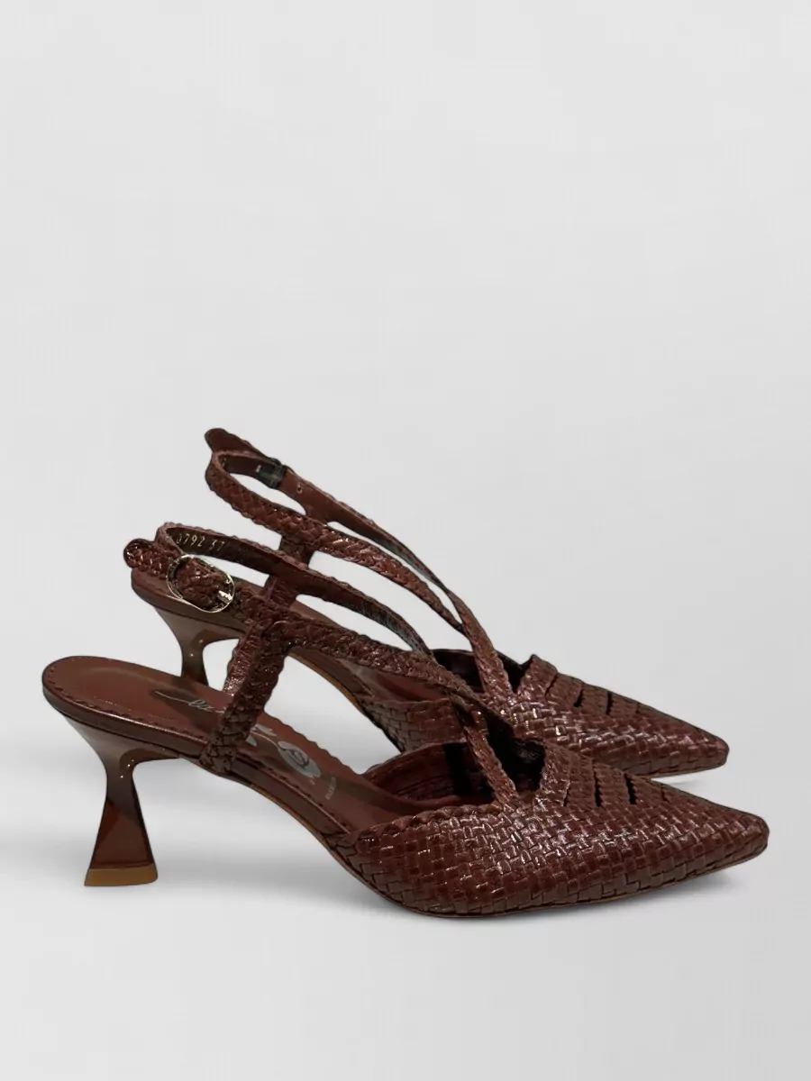 La Rose leather pointed pumps
