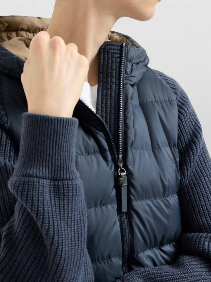 Brunello Cucinelli Down Hooded Short Puffer Jacket