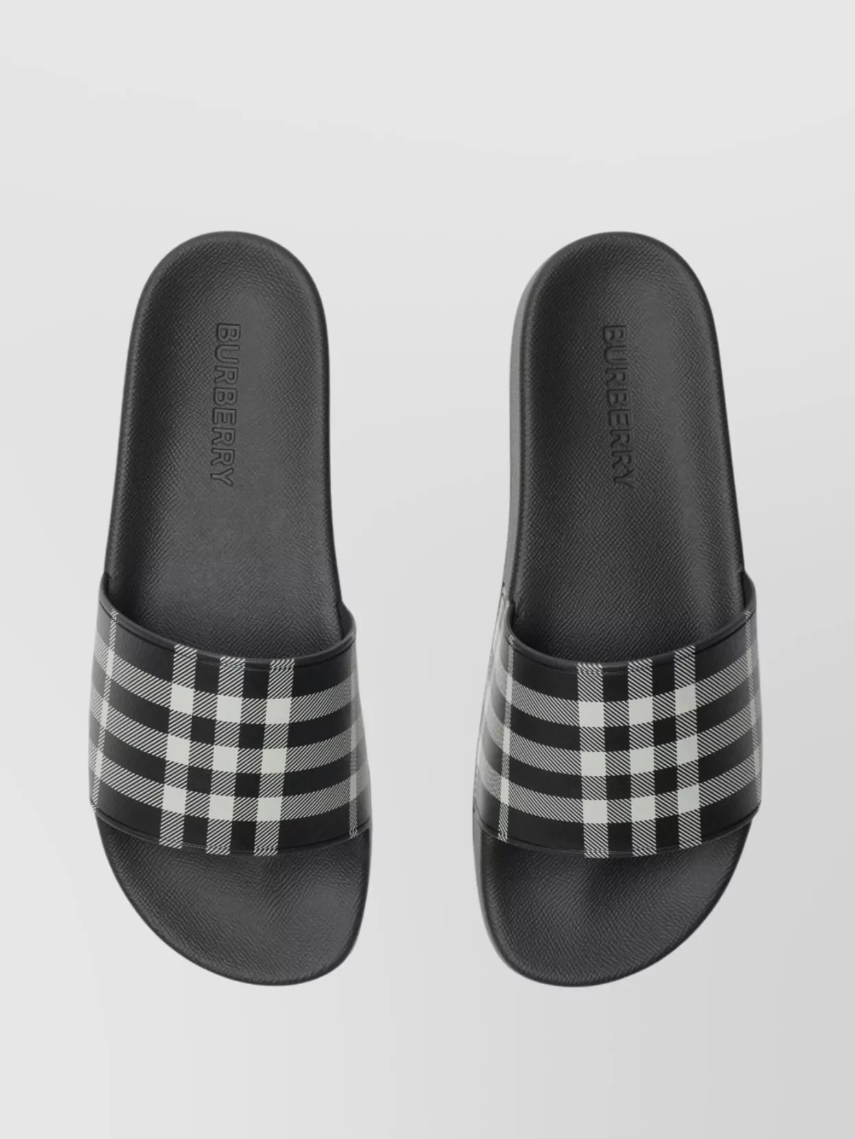 Burberry Check Slip-On Sandals Open Toe