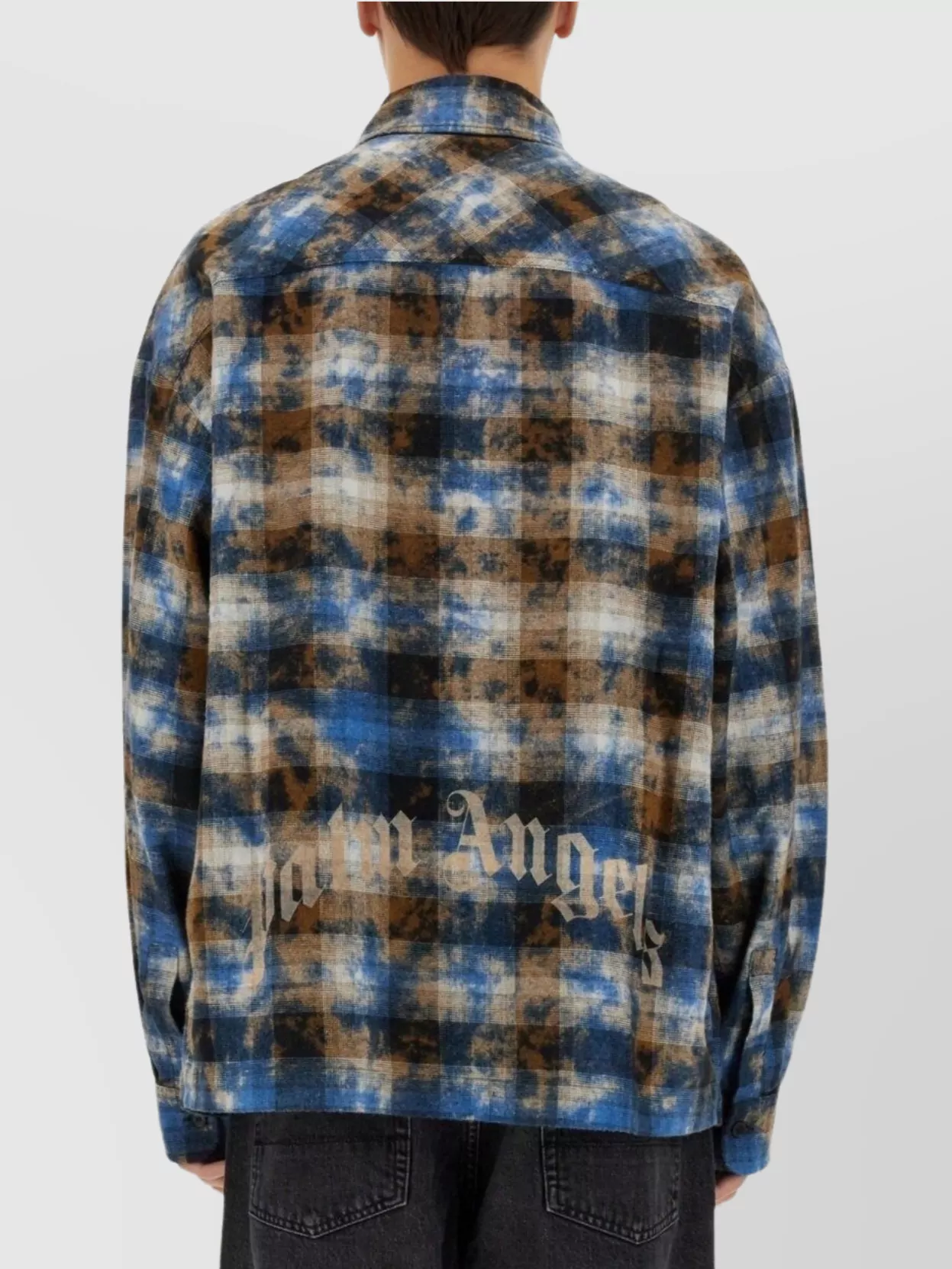 Palm Angels Plaid Shirt With Chest Pockets