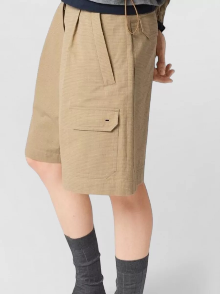 Miu Miu Ribstop Knee-Length Shorts