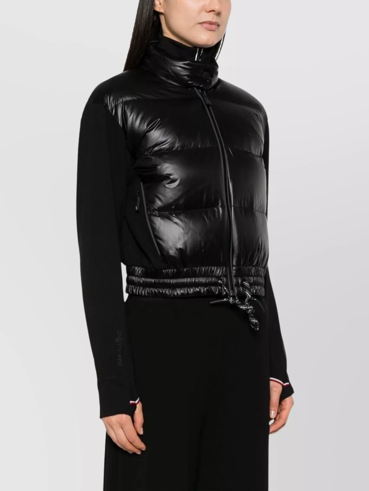 Moncler Grenoble Puffer Knitwear Cardigan Elasticated Drawstring Waistband