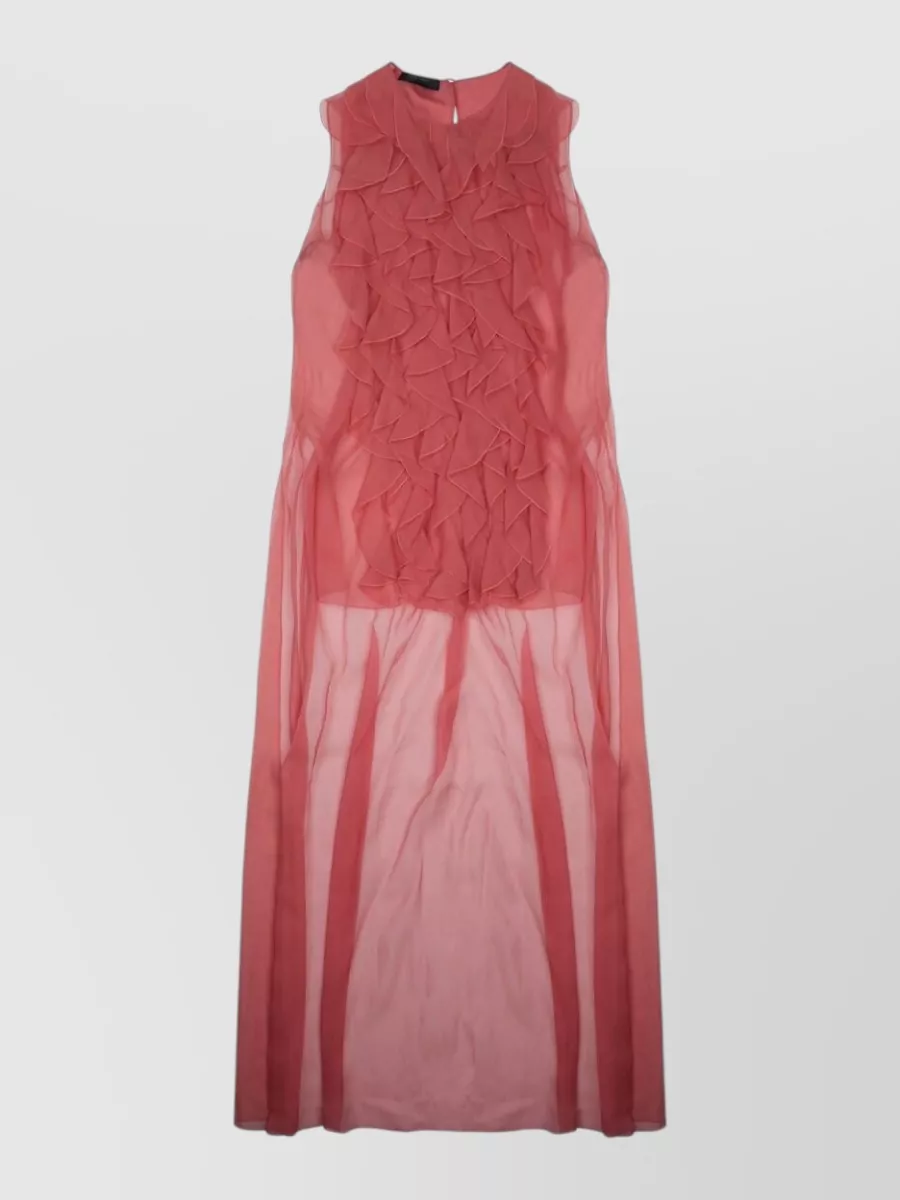 Alberta Ferretti silk sleeveless maxi dress