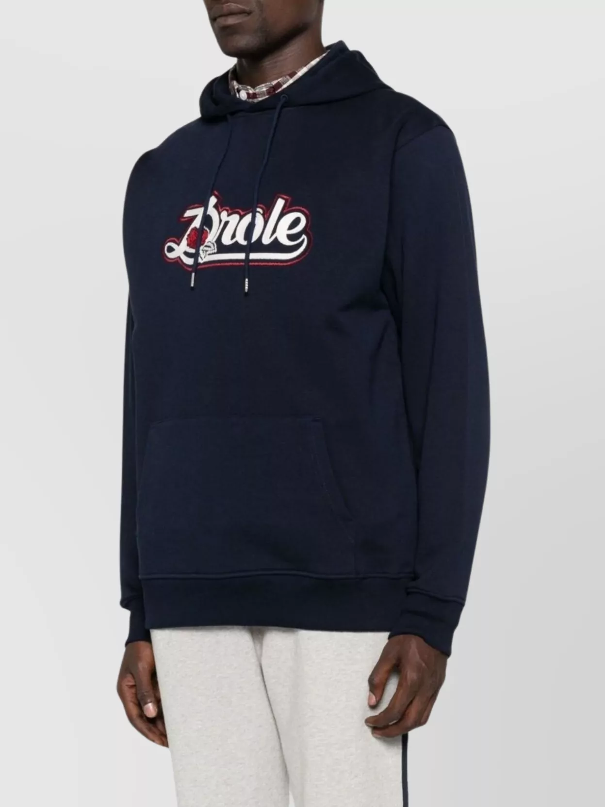 Drôle De Monsieur Logo Hoodie With Front Pouch Pocket