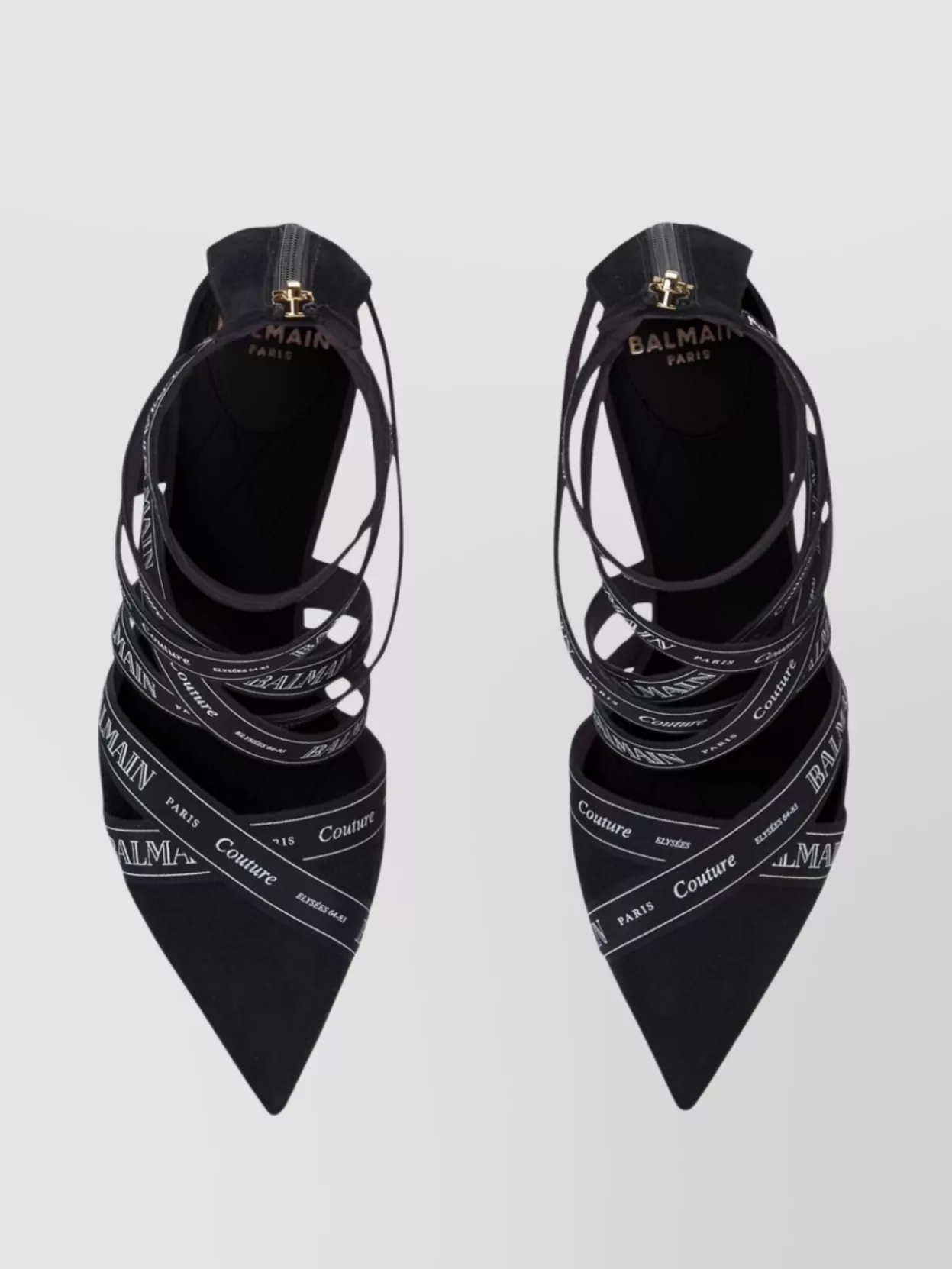 BALMAIN SANDALS STRAPPY STILETTO HEEL