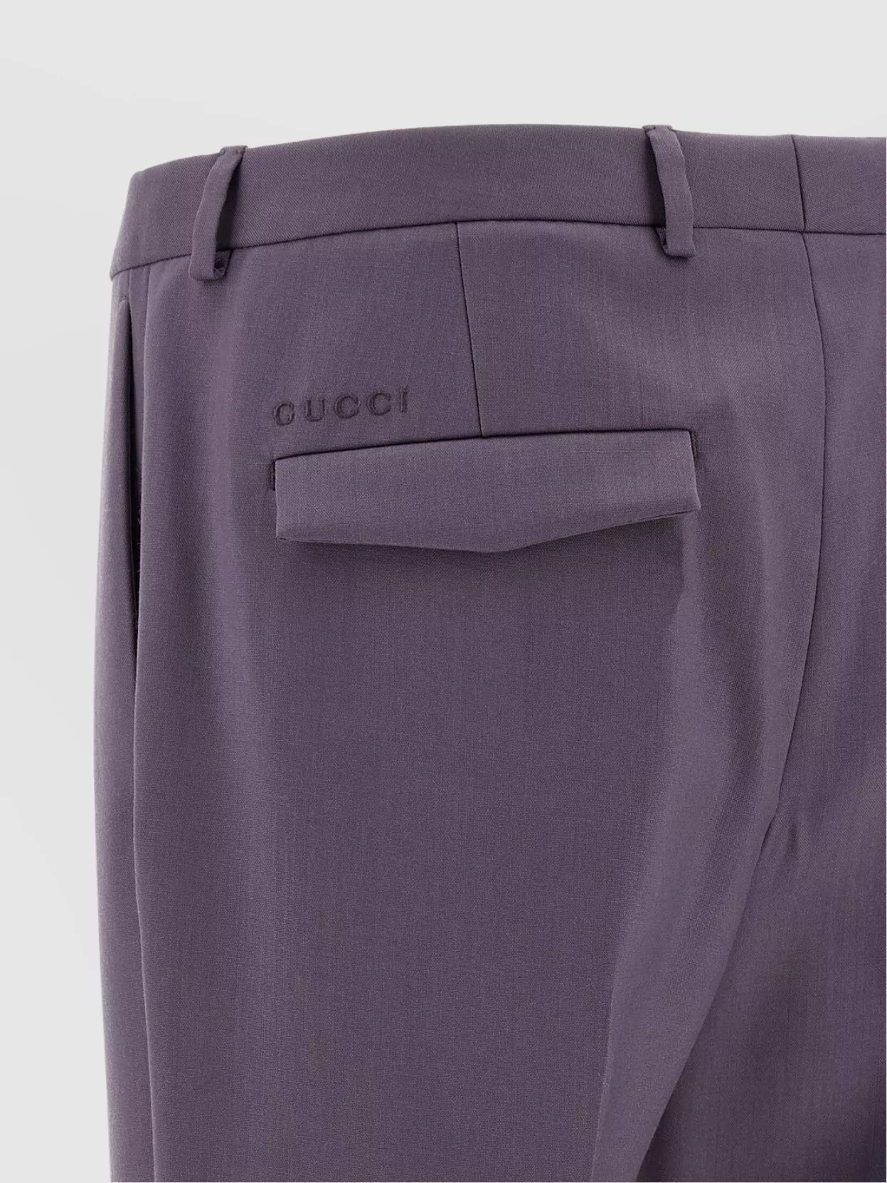 Gucci Tailored Trousers With Front Crease And Split Hem