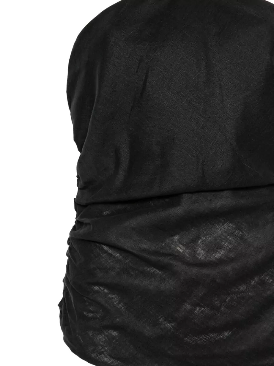 Semicouture Linen Halterneck Top