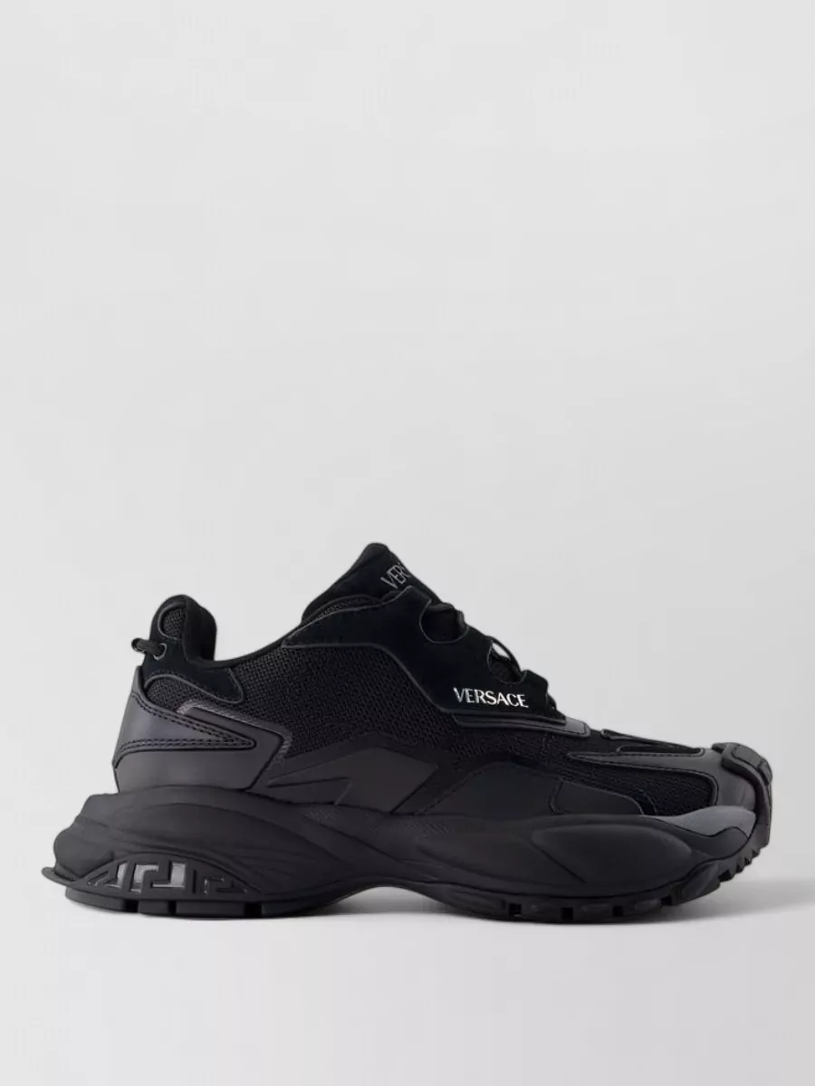 Versace Leather Low-Top Sneakers