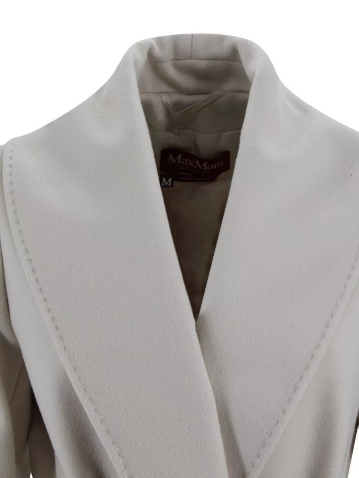 S Max Mara Wool Drape Coat Belted Waist