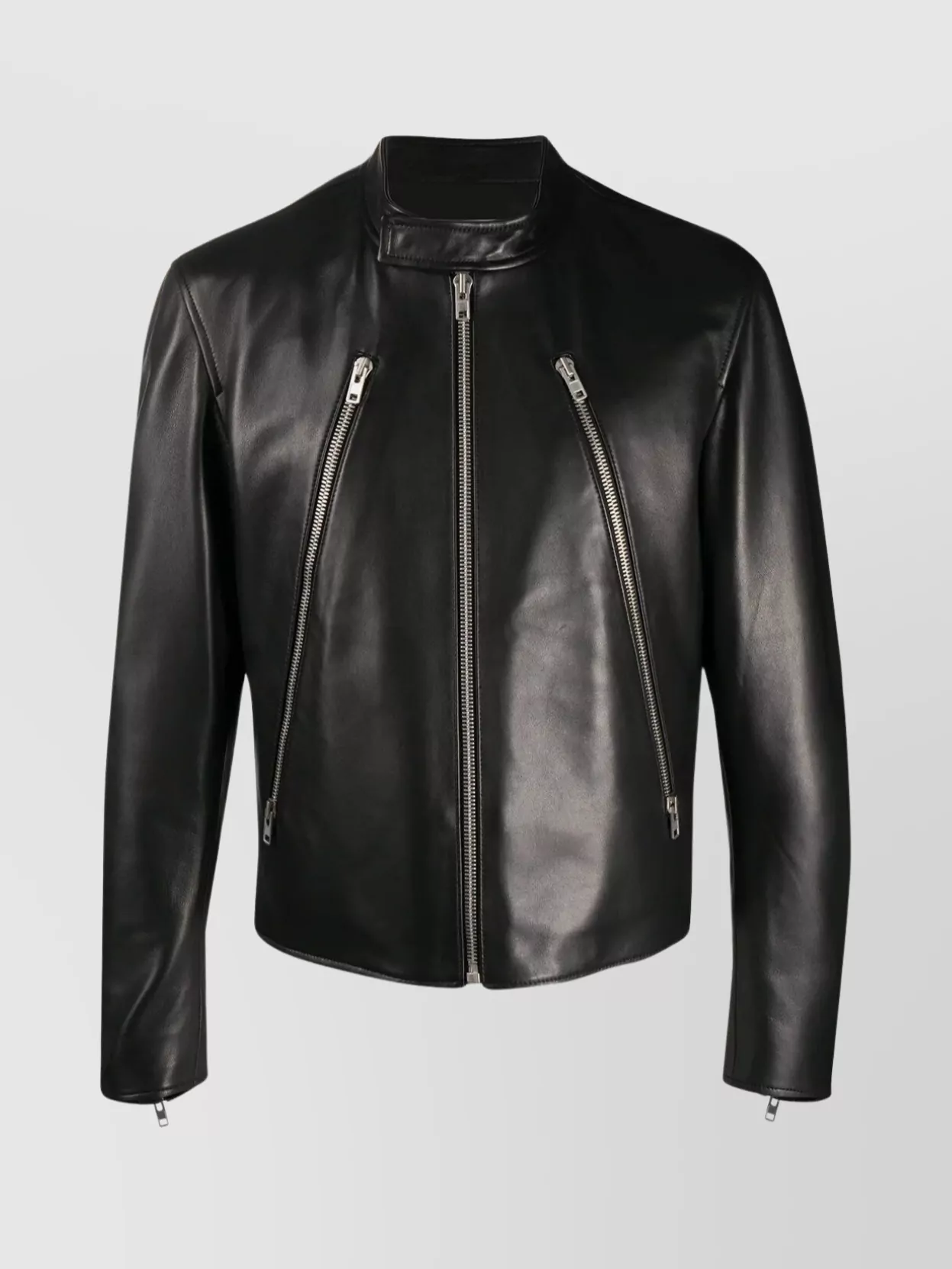 Maison Margiela Leather slim-fit jacket
