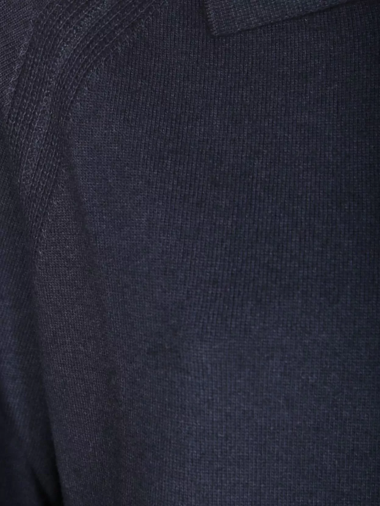 Daniele Fiesoli Polo Raglan Sweater Ribbed Cuffs