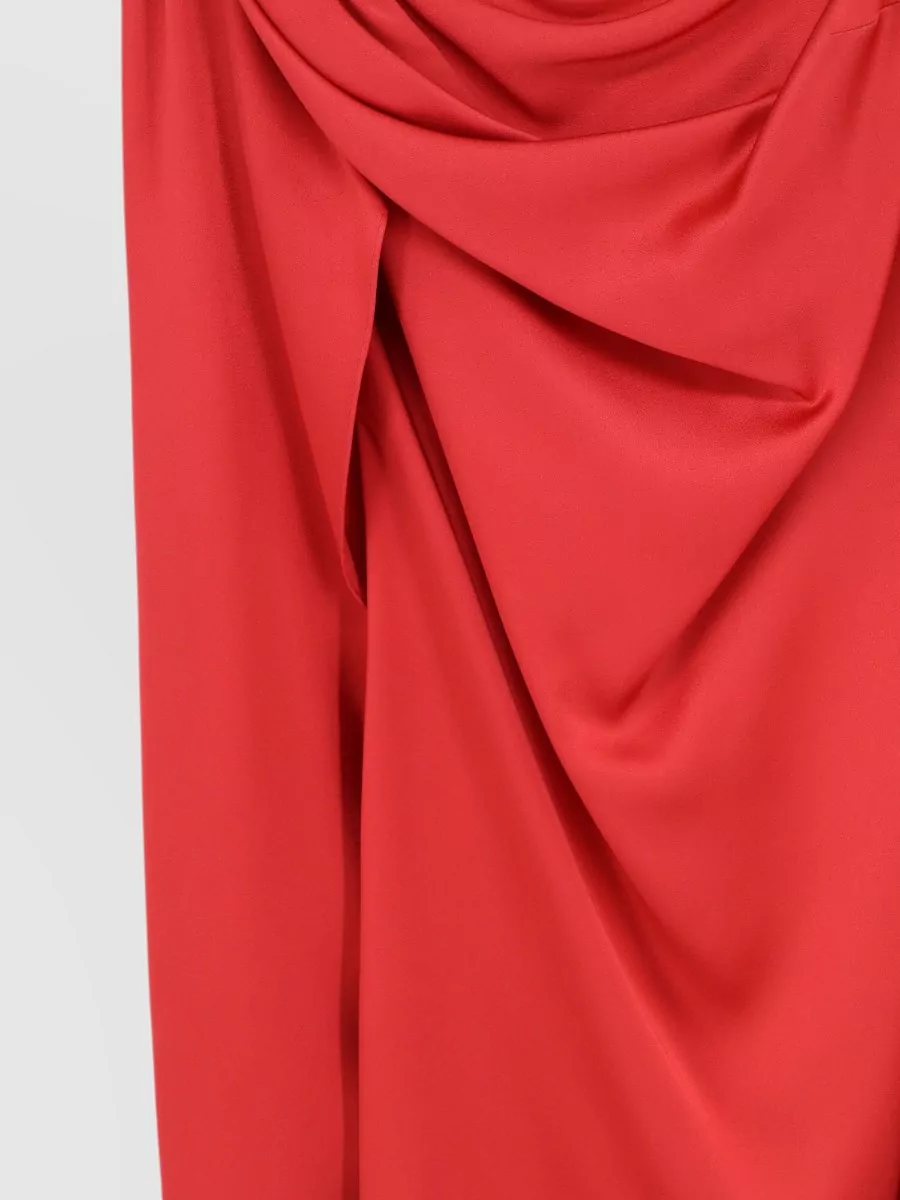 Stella Mccartney Satin One-Shoulder Mini Dress