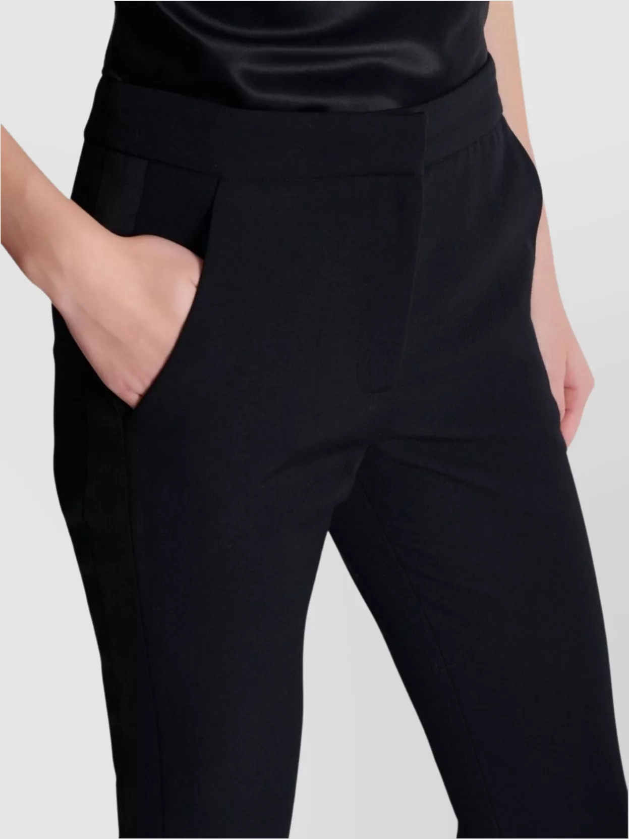 Balmain Straight Trousers Zip Detail