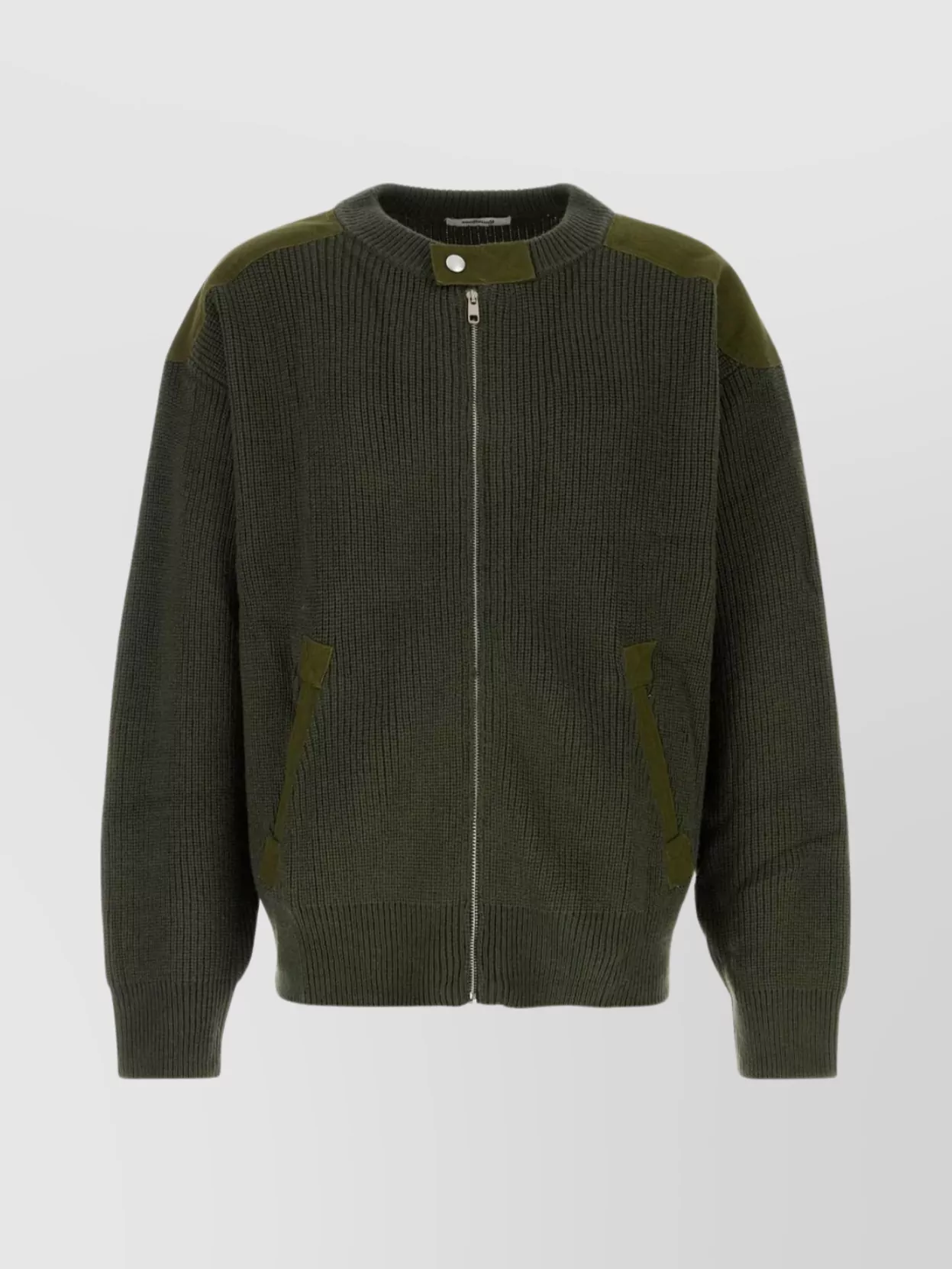 Gimaguas Wool And Acrylic Cardigan With Shoulder Patches In Multi