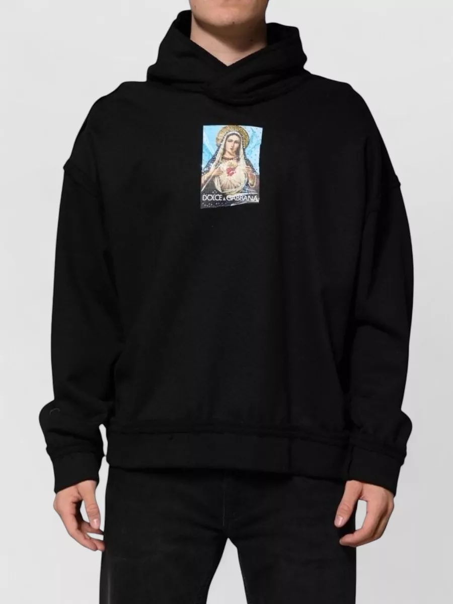 Dolce&Gabbana crystal embellished printed hoodie
