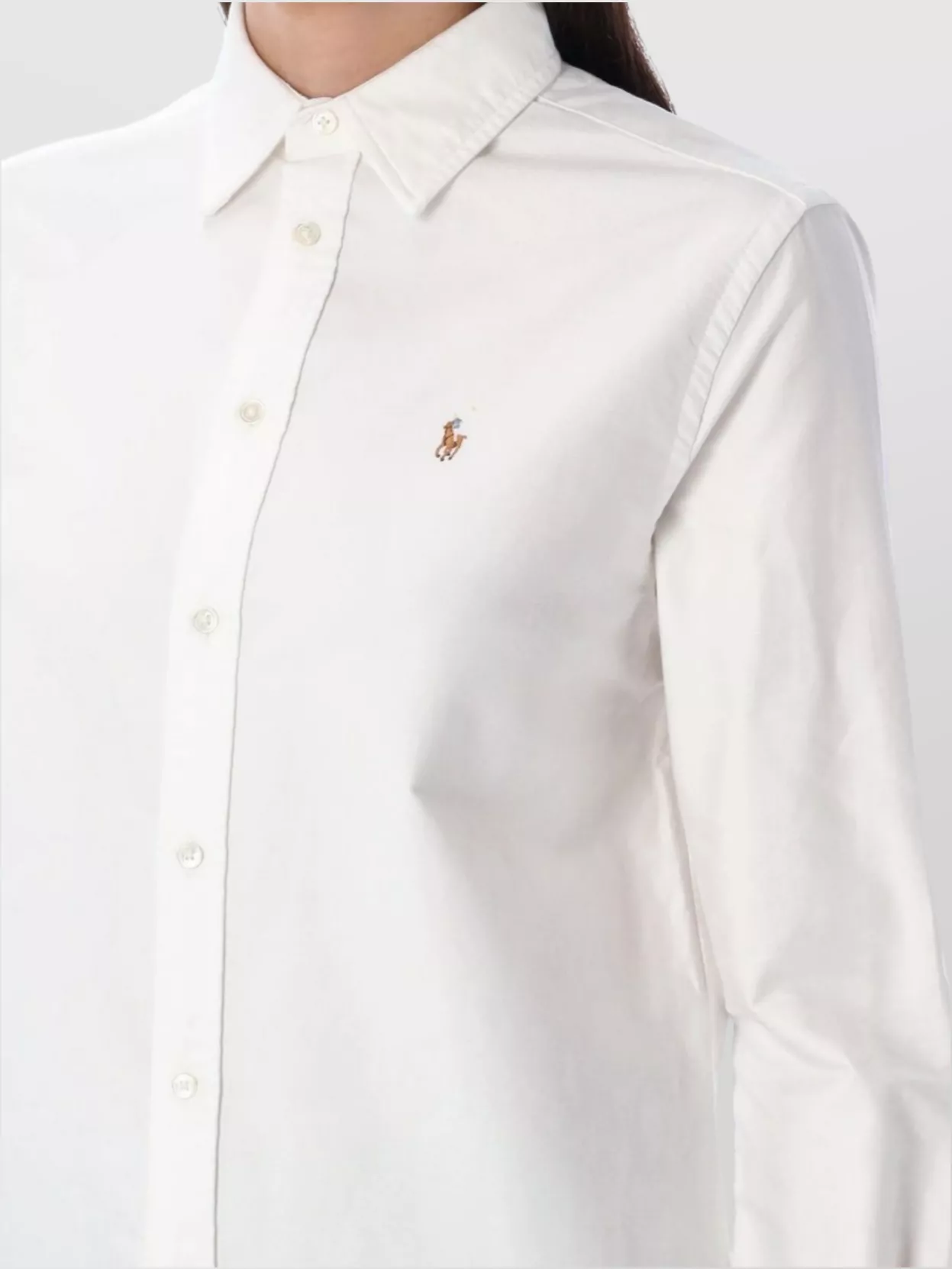 Polo Ralph Lauren Casual Button-up Shirt With Long Sleeves In White