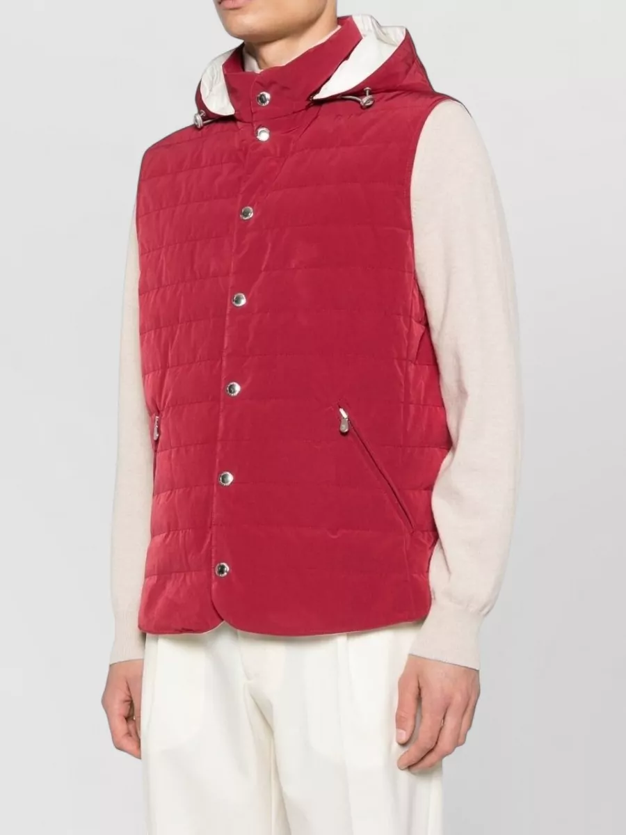 Brunello Cucinelli Quilted Hooded Down Gilet