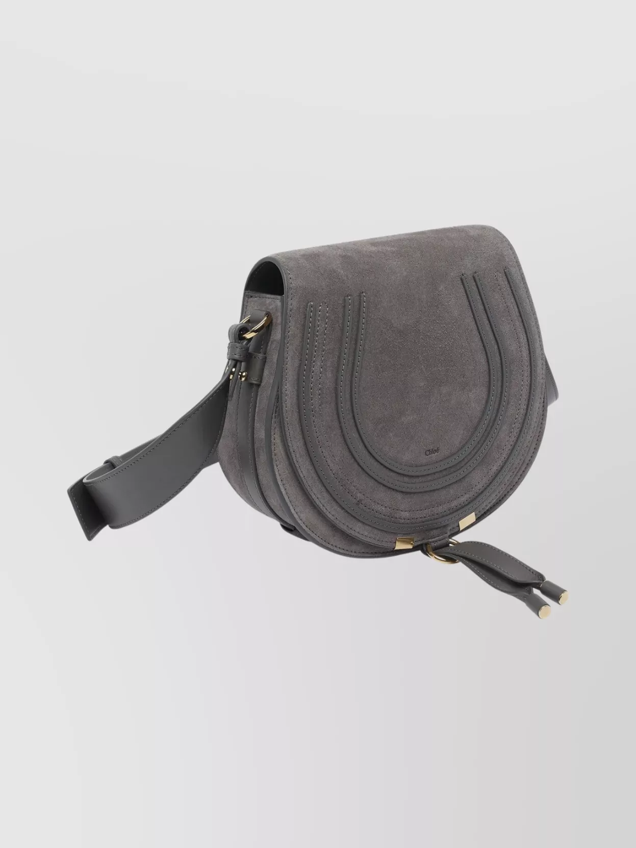 Chloé Suede Shoulder Bag Adjustable Strap