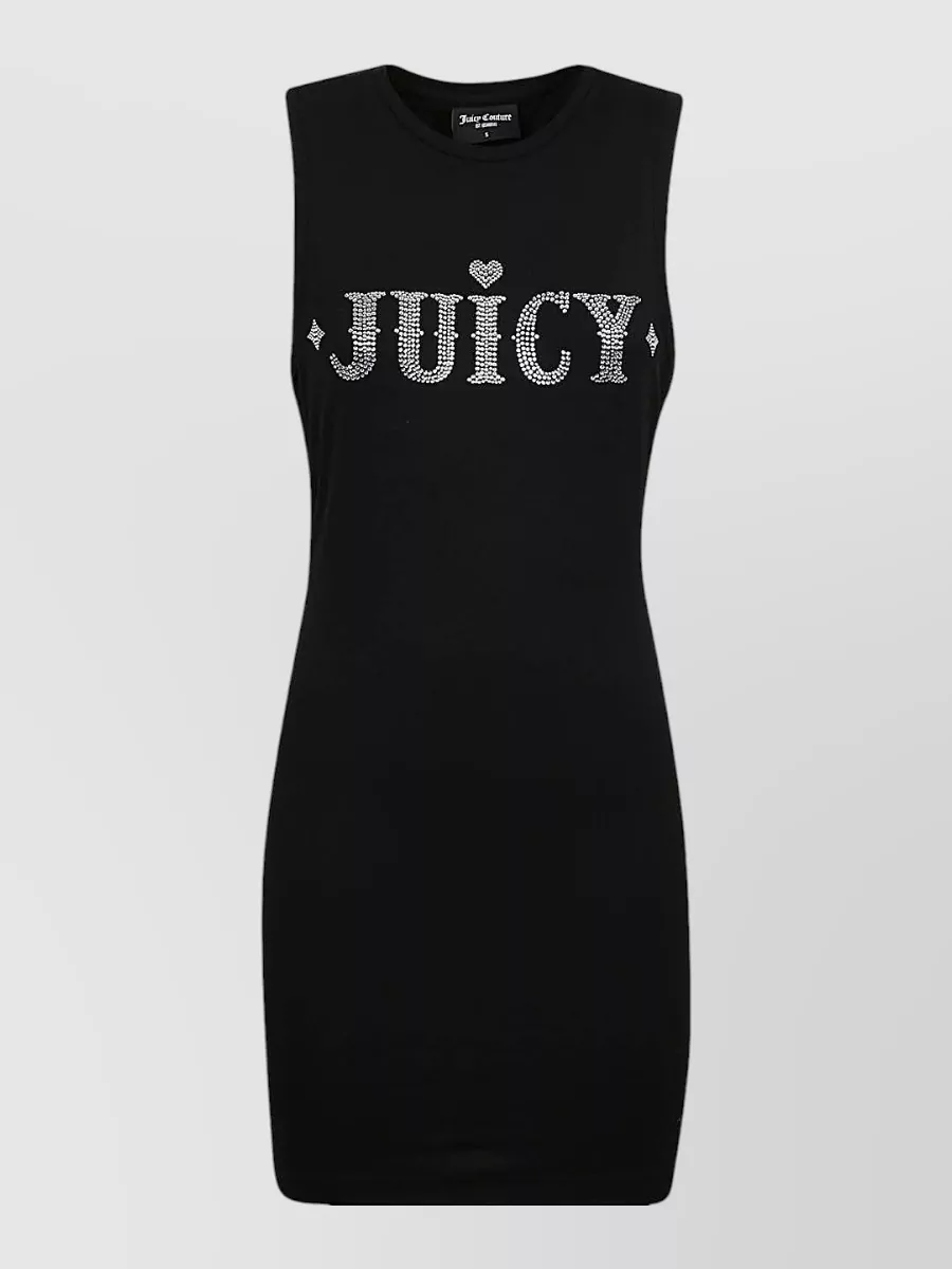 Juicy Couture Logo Cotton Sleeveless Mini Dress