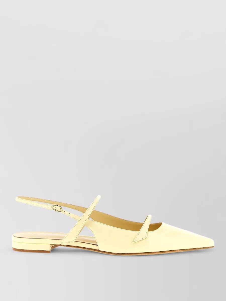 Alexandre Birman Leather Slingback Ballerina Shoes