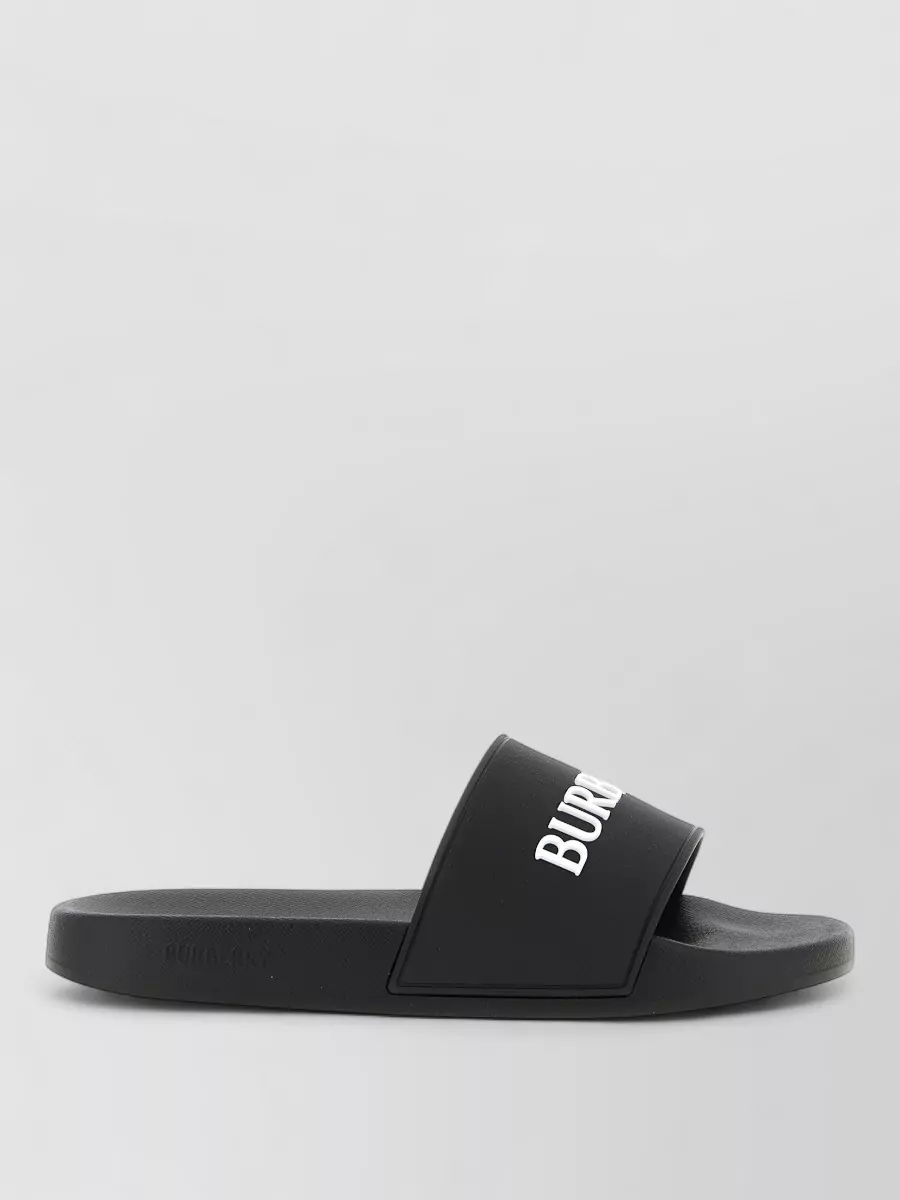 Burberry Furley Slides Open Toe Flat Sole