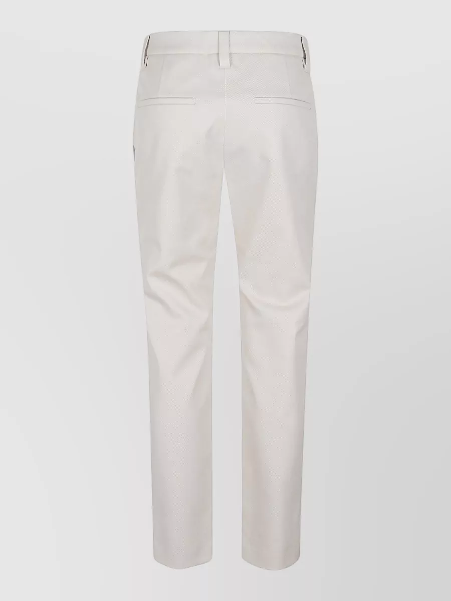 Brunello Cucinelli Cotton Trousers Featuring Side And Back Pockets