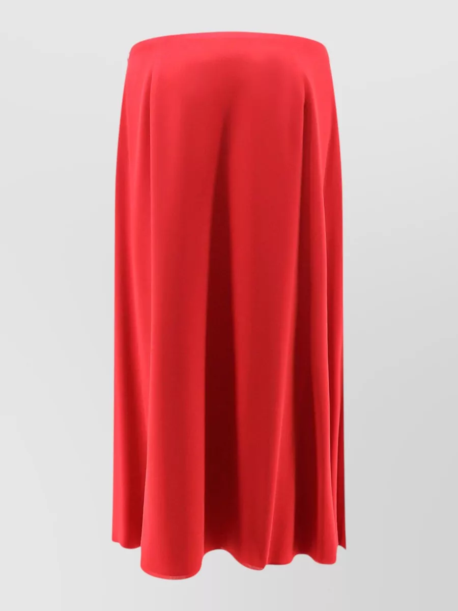 Valentino silk flared midi skirt