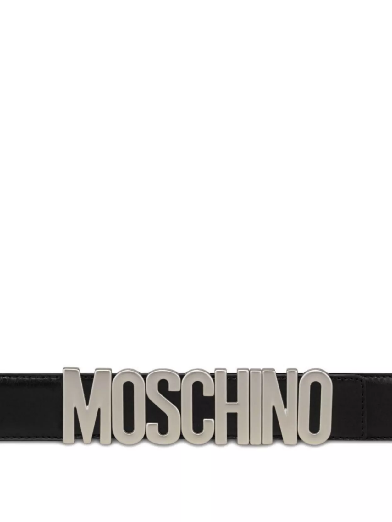 Moschino Calf Leather Adjustable Fit Smooth Belts