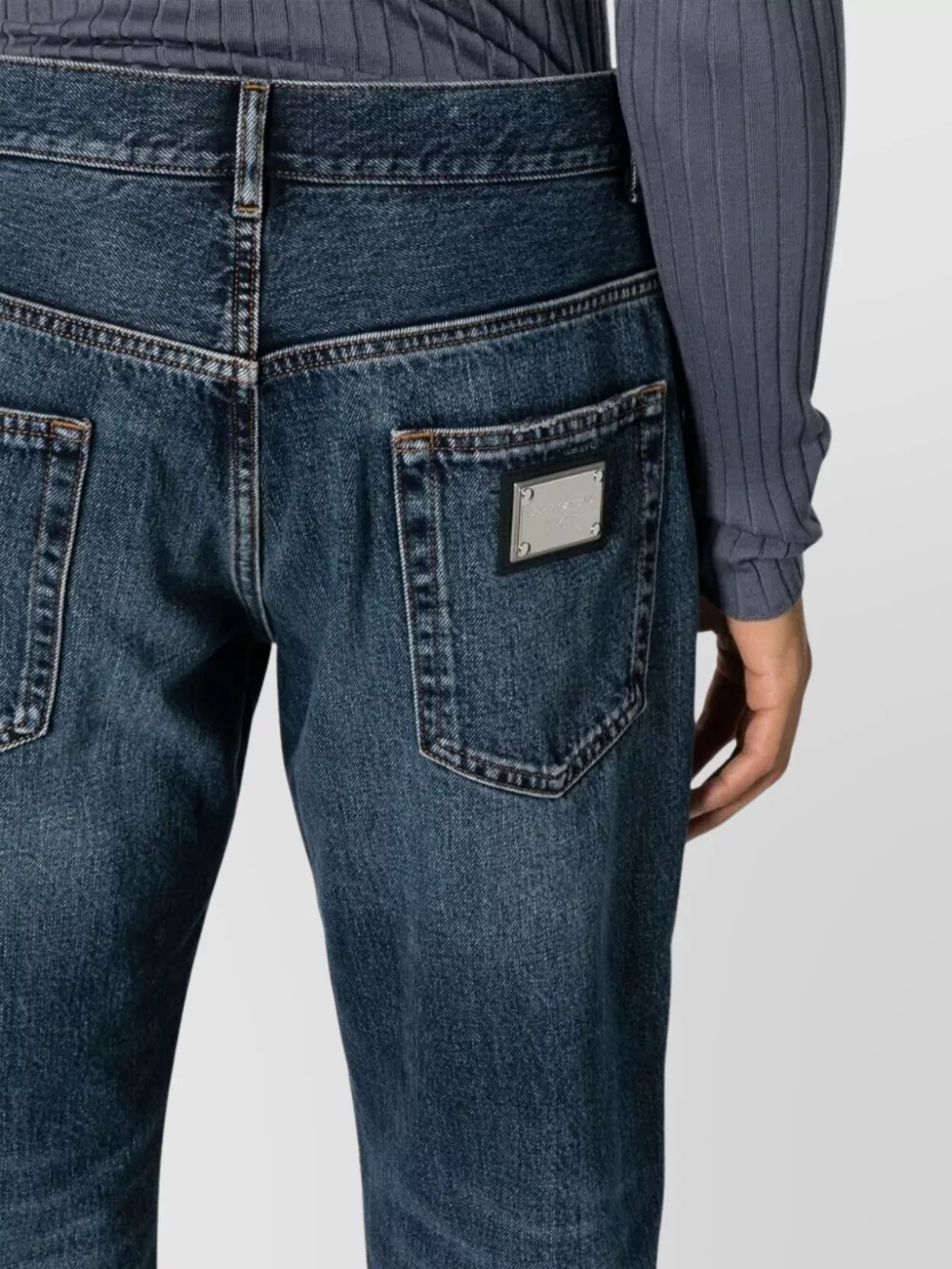 Dolce&Gabbana Straight Jeans Faded Effect