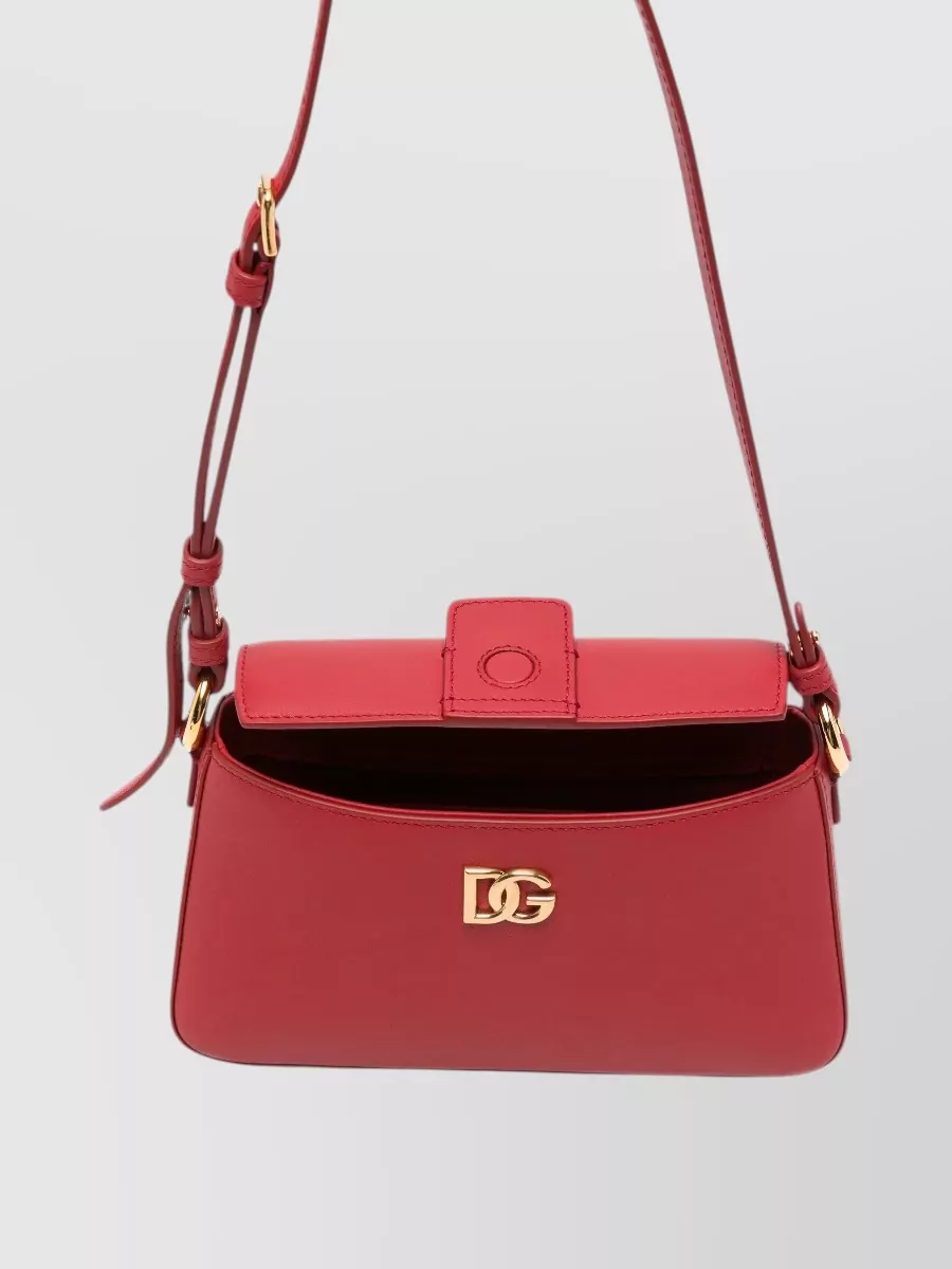 Dolce&Gabbana Devotion Calf Leather Shoulder Bag