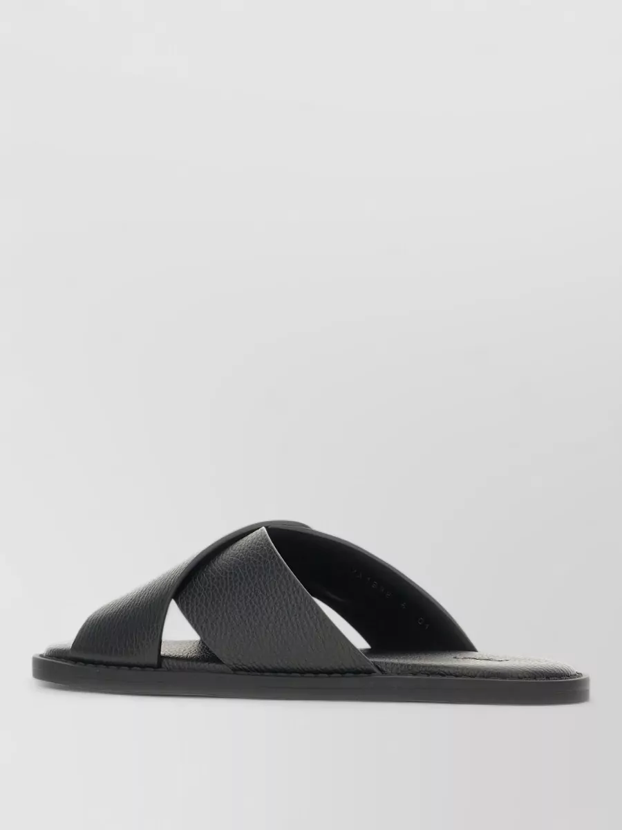 Fendi Leather Slide Sandals