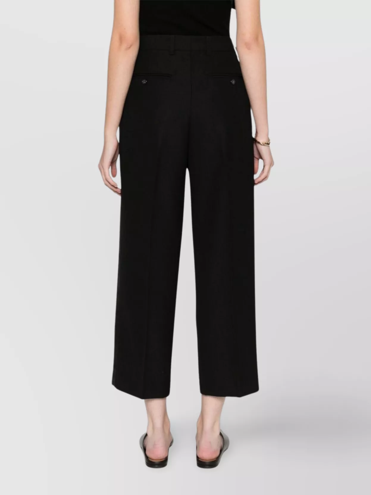 Totême Trousers High Waist Wool Blend