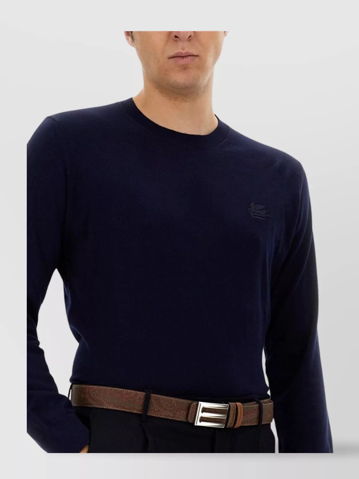 Etro Logo Crew Neck Sweater