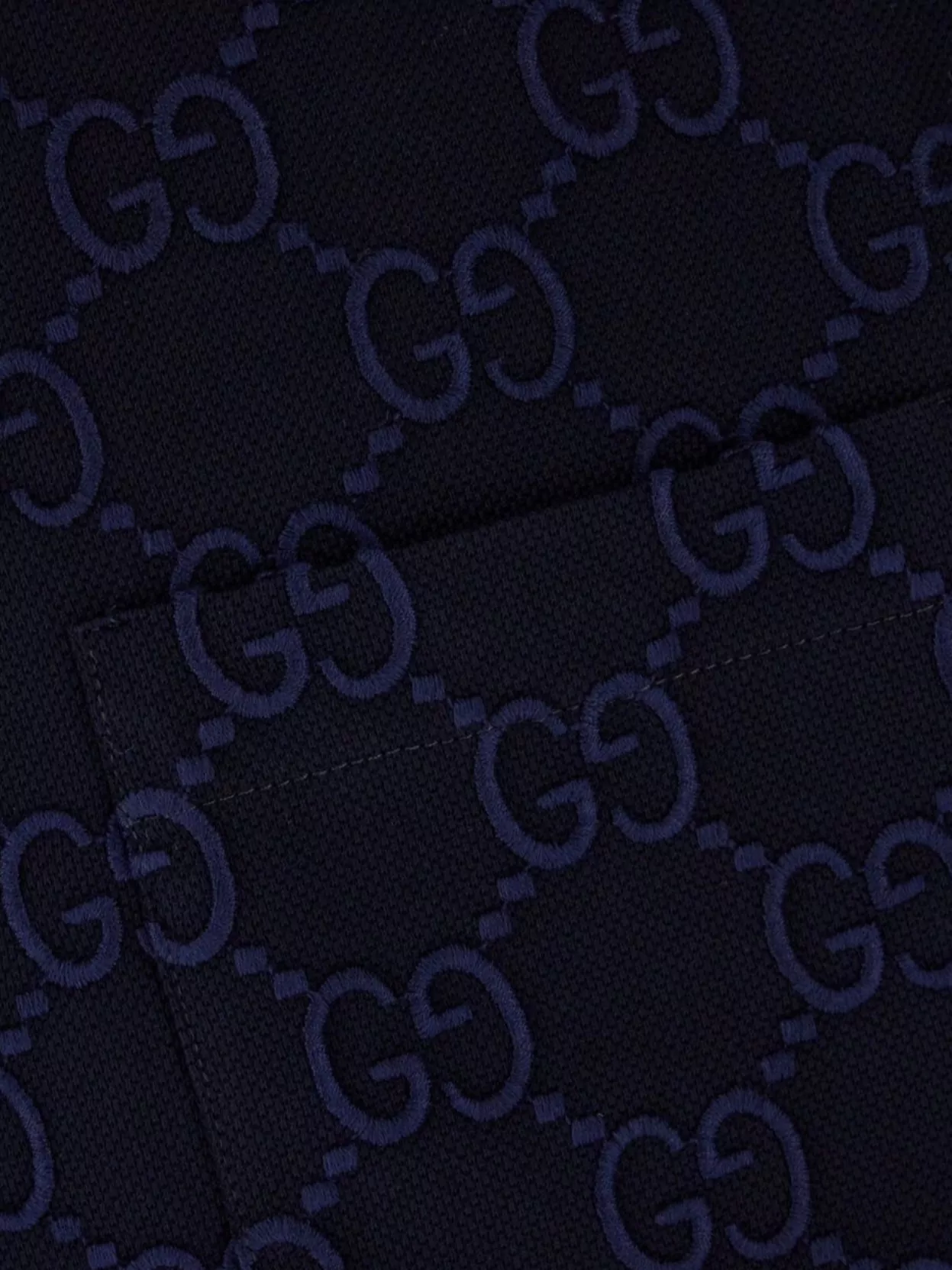 Gucci Stretch Cotton Polo Shirt With Ribbed Collar