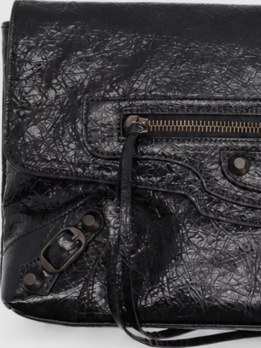 Balenciaga Le City Lamb Leather Clutch Bag