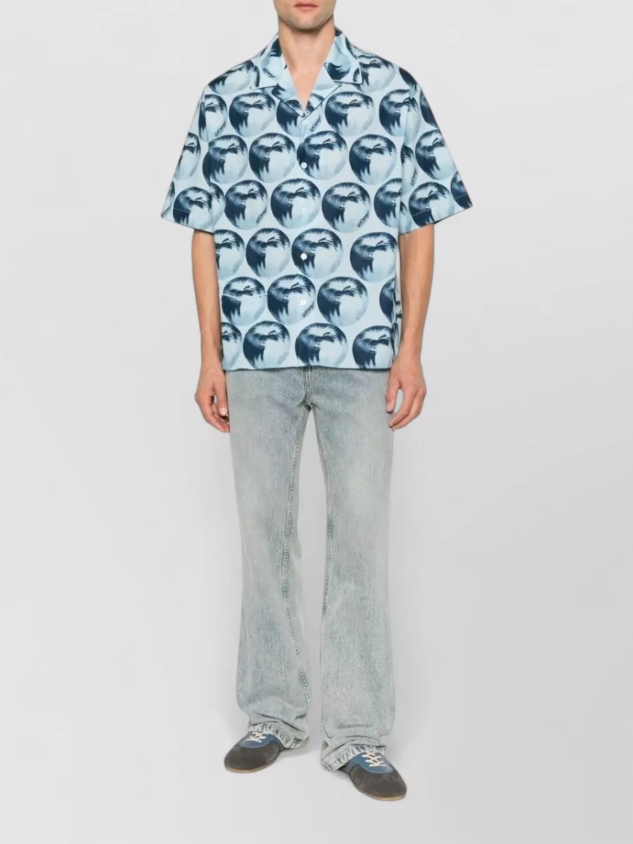 Kenzo Apple Print Short-Sleeve Shirt
